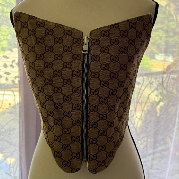 Gucci x Adidas GG Monogram Reversible Corset - Picture 1 of 4